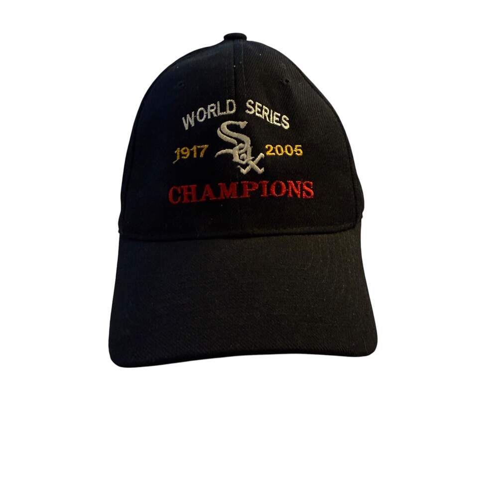 Chicago White Sox 1917 2005 World Series Champions Hat Black One Size
